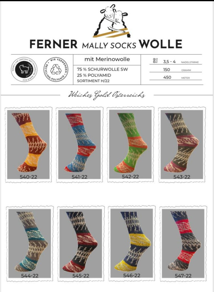 Ferner Mally Socks Wolle H22