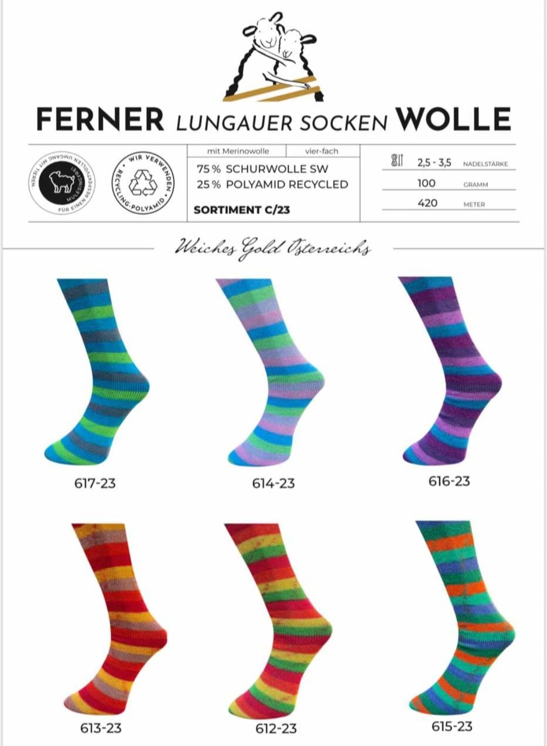Ferner Lungauer Socken Sortiment C_23